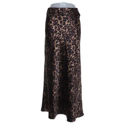 Maxi skirt (Brown, Multicolored) from JCL Polyester, Viscose