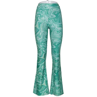 Hose (Grün, Weiß) von FB Sister Elasthan, Polyester
