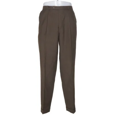 Kostymbyxor (Brun) från West Point Polyester, Ull