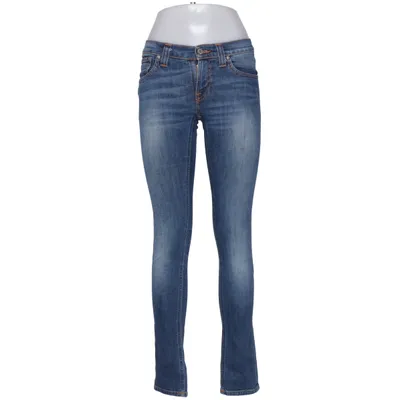 Spijkerbroek (Blauw) van Nudie Jeans Katoen, Elastaan