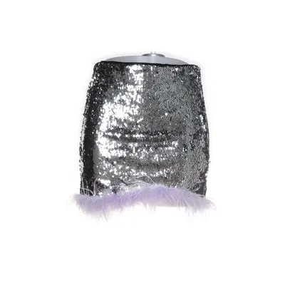 Kjol (Silverfärgad, Lila) från Bershka Polyester