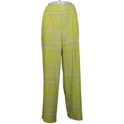 Palazzo broek (Groen, Wit) van Betty Barclay Elastaan, Polyester
