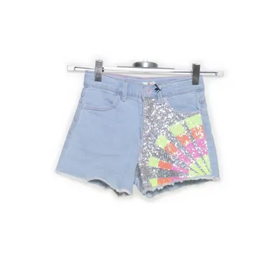 Jeansshorts (Blå, Flerfärgad) från Billieblush Bomull, Elastan, Polyester