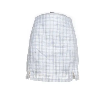 Skirt (White, Blue) from Brandy Melville Polyester, Viscose, Elastane