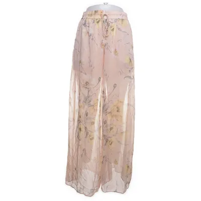 Pantalon patte d'éléphant (Beige, Multicolore) de H&M Polyester