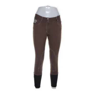 Pantalon d'équitation (Marron, Noir) de Fouganza Coton, Élasthane, Polyamide
