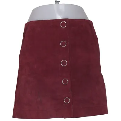 Lederrock (Rot) von Mango Leder, Polyester