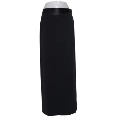 Jupe longue (Noir) de Collage Acétate, Polyester