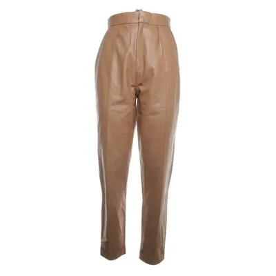Leren broek (Beige) van Zeynep Arcay Zijde, Leer