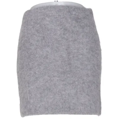 Rock (Grau) von Malina Alpakawolle, Elasthan, Nylon