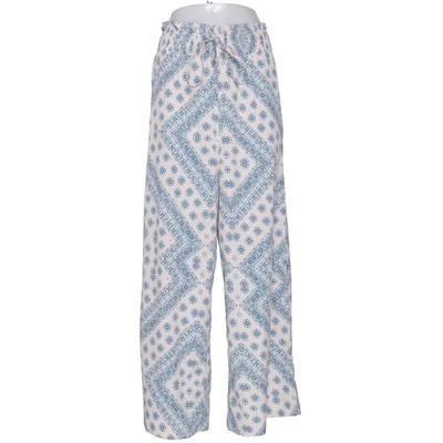 Pantalon patte d'éléphant (Bleu, Blanc, Multicolore) de Influence Polyester