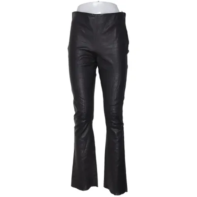 Leren broek (Zwart) van Utzon Katoen, Elastaan, Leer