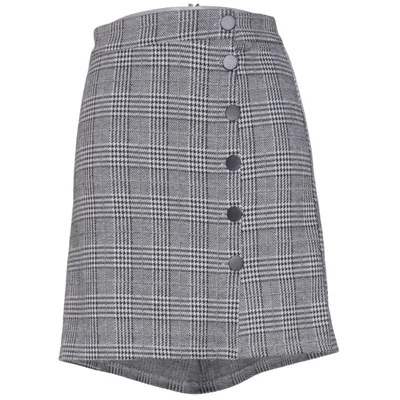Kjol (Svart, Vit) från Hallys Polyester, Viskos