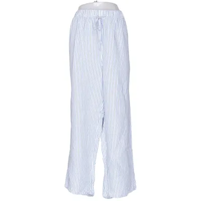 Palazzo broek (Blauw, Wit) van H&M Premium Quality Viscose, Linnen