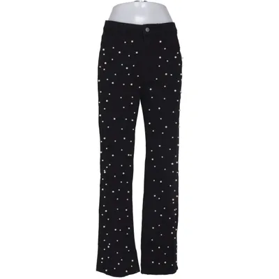 Jeans (Svart, Vit) Bomull, Polyamid, Polyester, Viskos