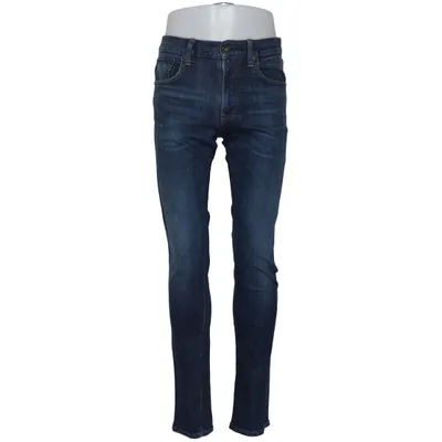 Spijkerbroek (Blauw) van Uniqlo Jeans Katoen, Elastaan