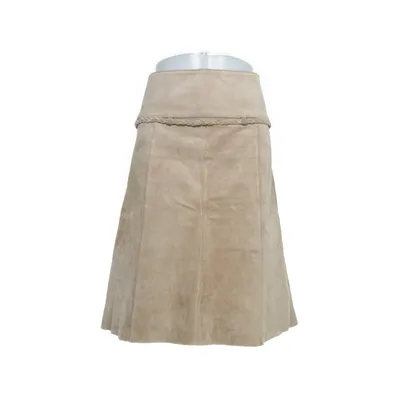 Leather skirt (Beige) from Zoul