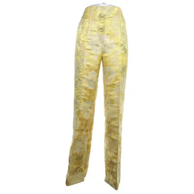 Byxor (Gul, Flerfärgad) från H&M Conscious Collection Exclusive Polyester, Bomull