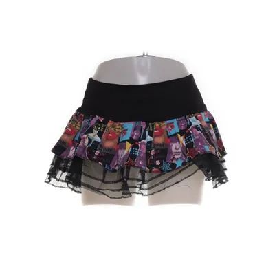 Kjol (Svart, Flerfärgad) från Hell Bunny Bomull, Elastan