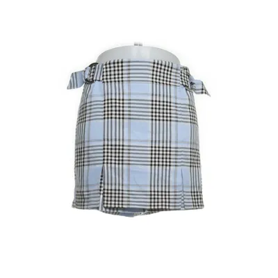 Skort (Blå, Flerfarvet) fra Bershka Polyester, Viscose, Elastan