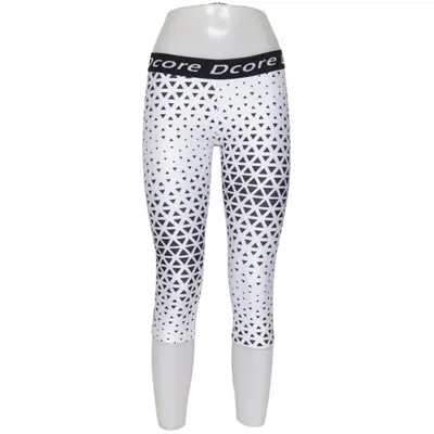 Träningstights (Vit, Svart, Blå) från Dcore Elastan, Polyester