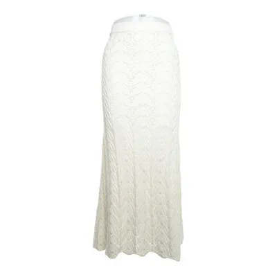 Maxi nederdel (Hvid) fra H&M Bomuld, Elastan