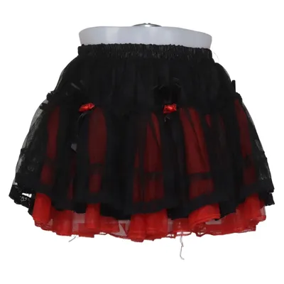 Tule rok (Zwart, Rood) van Poizen Industries Polyester