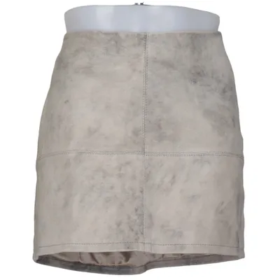 Lederrock (Grau) von Oval Square Leder, Polyester