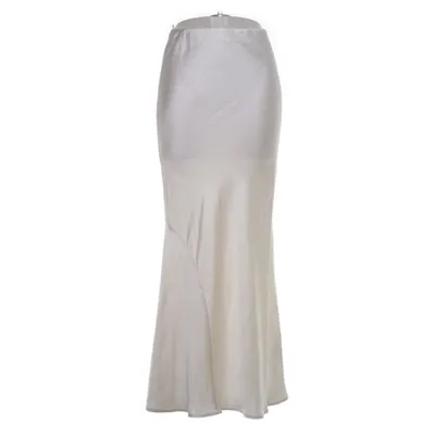 Långkjol (Vit) från Gina Tricot Återvunnen polyester