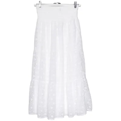 Långkjol (Vit) från Gina Tricot Återvunnen polyester