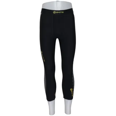 Collants de sport (Noir, Gris, Jaune) de Skins Élasthane, Polyamide