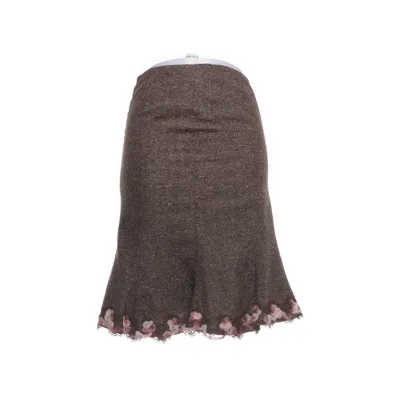 Kjol (Brun, Flerfärgad) från Montecarlo Polyester, Elastan