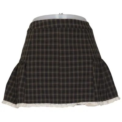 Kjol (Brun, Svart) från Zara Polyester, Viskos