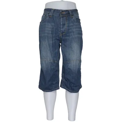 Denim shorts (Blauw) van Oxide Katoen