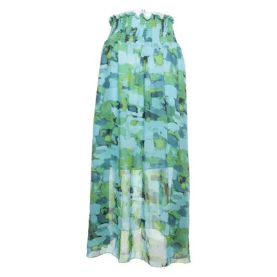 Maxi rok (Blauw, Meerkleurig) van Okay
