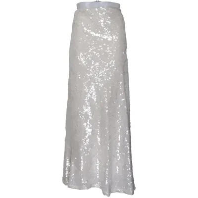 Maxi nederdel (Hvid) fra Joelle Elastan, Polyester
