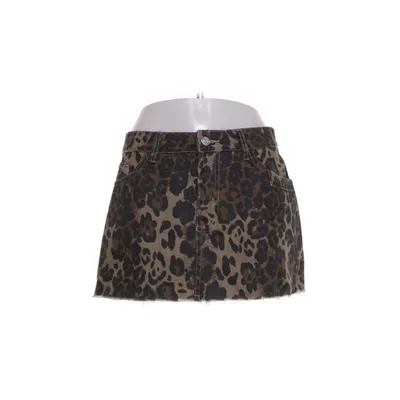 Jupe (Marron, Noir) de Romwe Coton