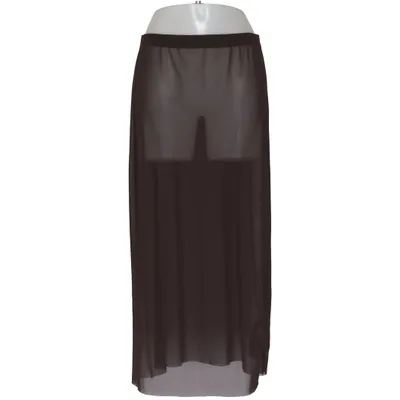 Maxi nederdel (Transparent Mesh Midi Skirt) fra NA-KD Elastan, Polyester