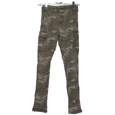 Pantalon cargo (Vert, Marron) de Zara Boys Coton, Élasthane