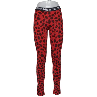 Leggings (Rood, Zwart) van New Black Katoen, Polyester