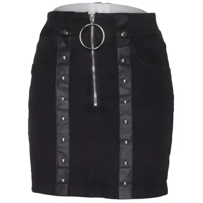 Jeanskjol (Svart) från Jawbreaker Bomull, Elastan, Polyester