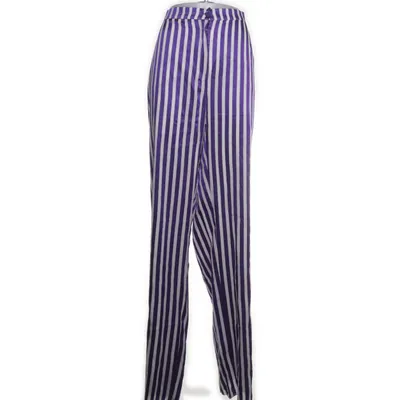 Palazzo pants (Purple, White) from MaxMara Viscose, Cotton, Polyester
