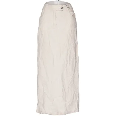 Jupe longue (Beige) de Skagen Coton, Lin