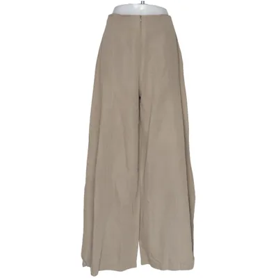 Pantalon patte d'éléphant (Beige) de Sarah Pacini Coton, Lin