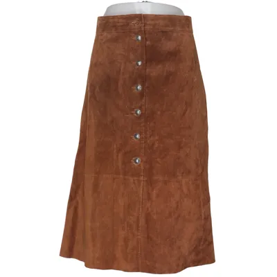 Lædernederdel (Brun) fra Zara Woman Læder
