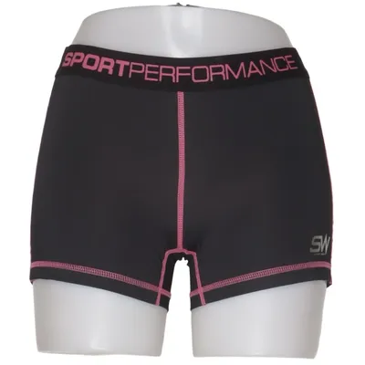Kompressionsshorts (Sort, Pink) fra Crossbow Elastan, Polyester