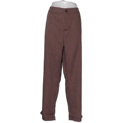 Suit pants (Brown, White) Polyester