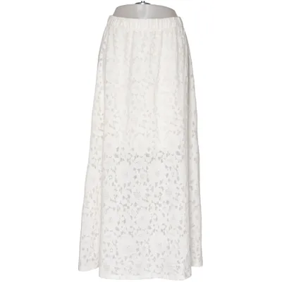 Maxi nederdel (Hvid) fra Object Viscose