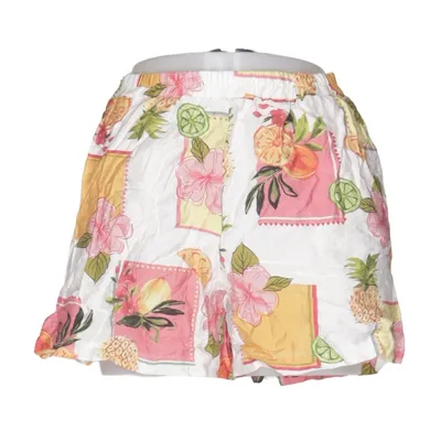 Shorts (Vit, Flerfärgad) från Flamant Rose Polyester, Viskos