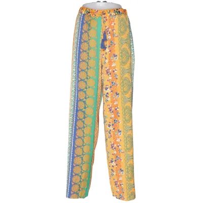 Palazzo pants (Yellow, Blue, Green, Multicolored) from Surkana Polyester
